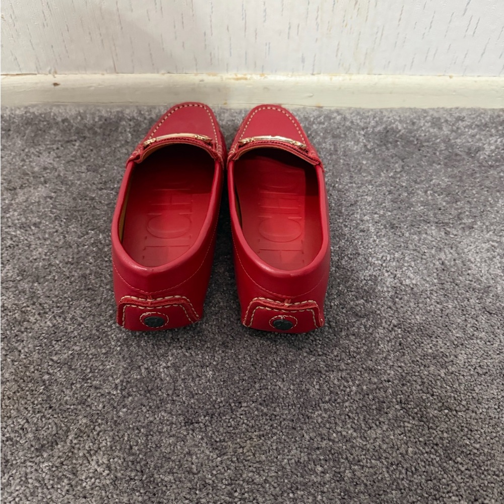 Carolina Herrera Red Loafers - Picture 3 of 7